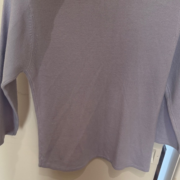 Kathie Lee Collection Light Purple Embroidered Cardigan - Picture 7 of 7